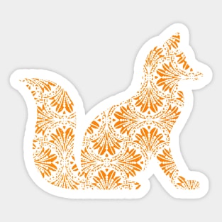 Orange Fox Sticker